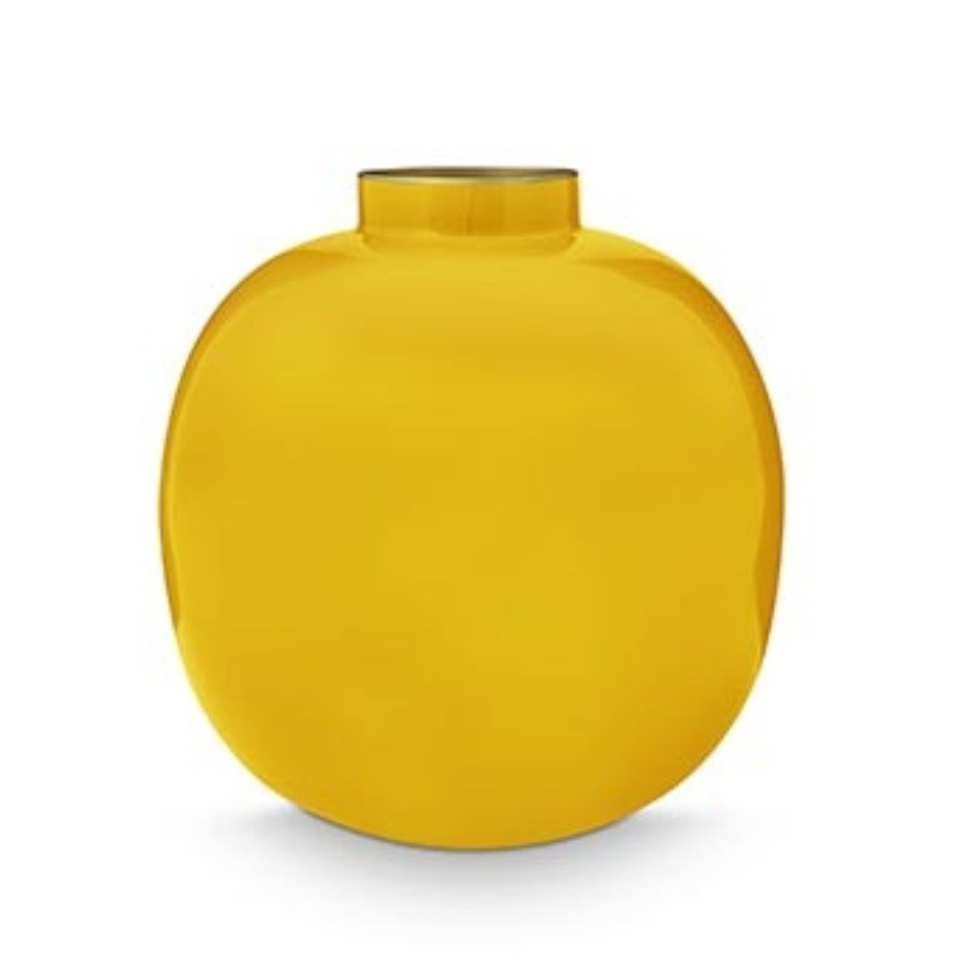Vaso metal ochre 23cm