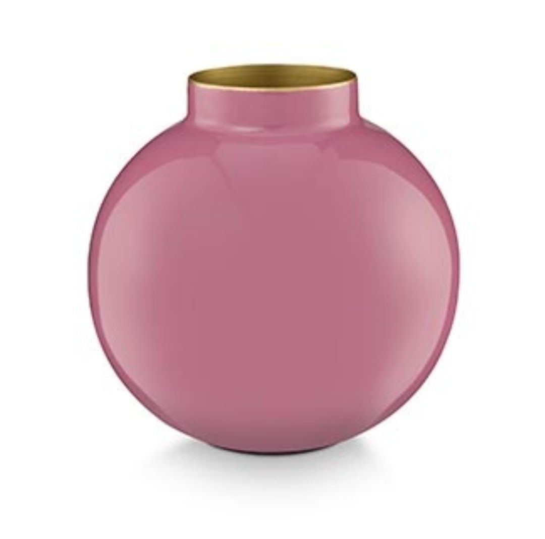 Vaso metal small pink 17cm 