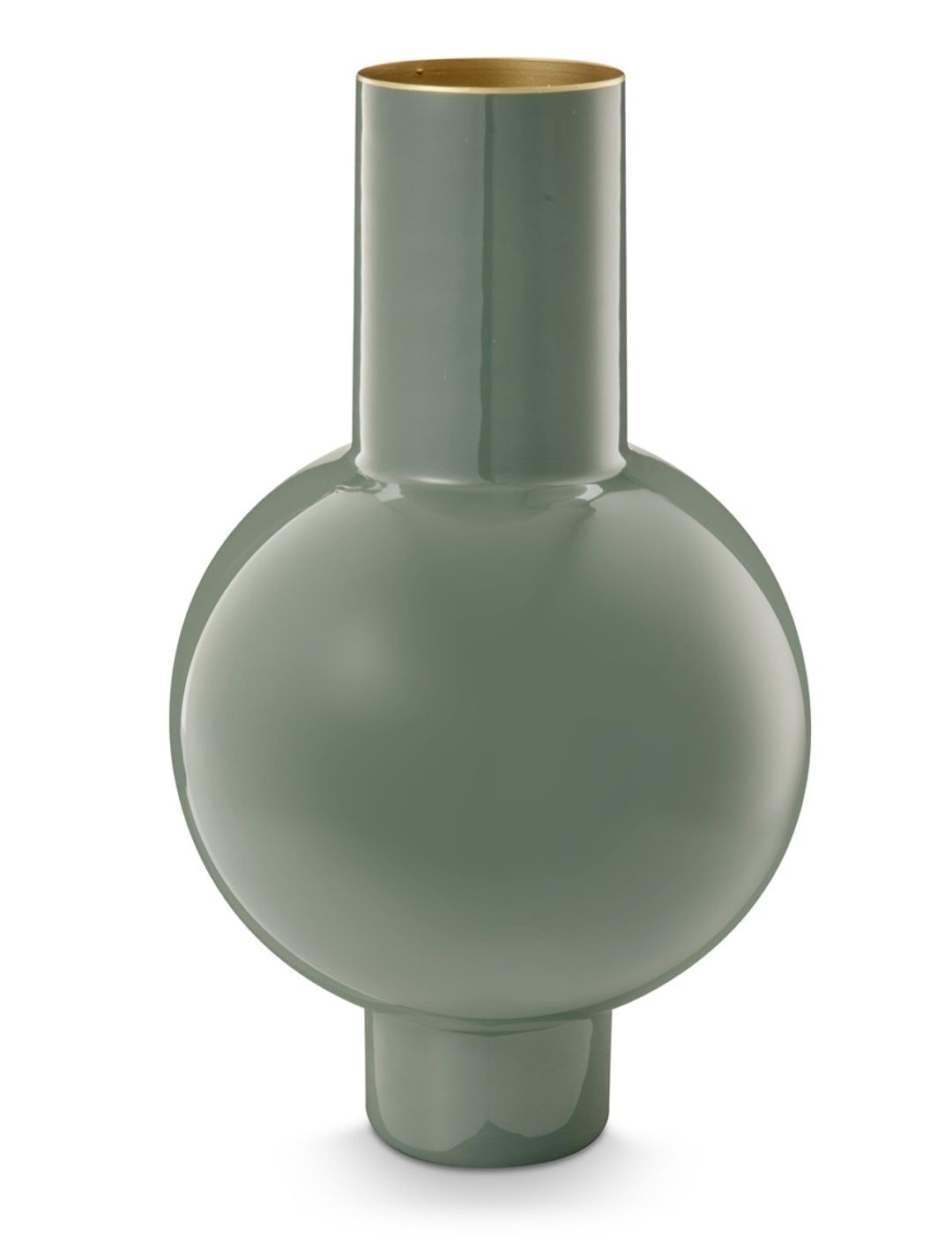 Vaso metal medium mid green 24x40cm 